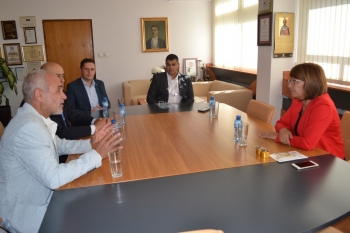 Среща на ДГ Митко Минев и ротарианци от Казанлък с Кметът на Казанлък , 09 септ 2019