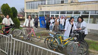 Стойки за велосипеди в град Разград